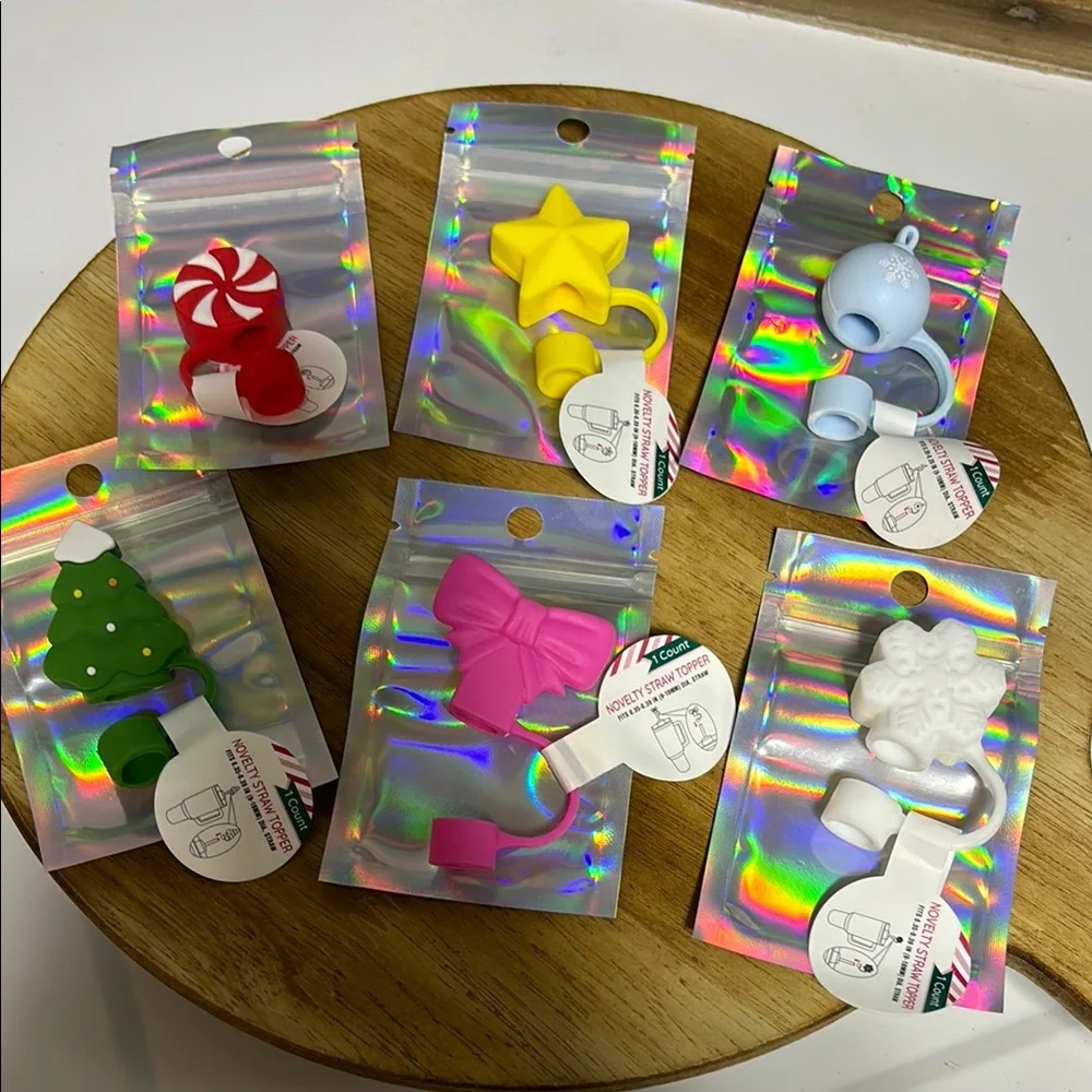 Target Straw Toppers Set of 6